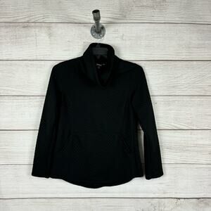 Stoic Women's Black Quilted High Neck Pullover Jacket Size Medium